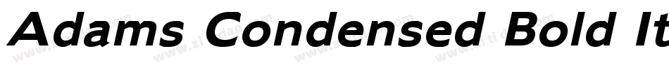 Adams Condensed Bold Italic字体转换